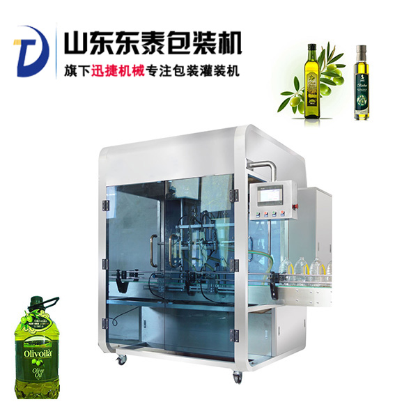 前方高能！快被這款全自動橄欖油灌裝機(jī)帥哭了
